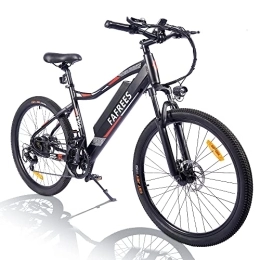Fafrees Fahrräder Fafrees 26'' Mountainbike für Erwachsene, F100 E-Bike mit 48 V 11, 6 Ah Wechselbatterie, Elektrofahrrad Shimano 7-Gang-Schaltung, Belastbarkeit 120 kg, Schwarz