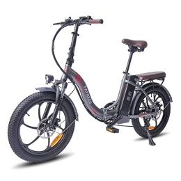Fafrees Elektrofahrräder Fafrees F20 Pro Elektrofahrrad 20"*3, 0 großer Reifen, 36 V 18AH Batterie, 250 W, faltbares Elektrofahrrad, 7 Geschwindigkeiten, Electric City Bike für Erwachsene (grau)