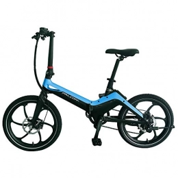 Falcon Bikes Fahrräder Falcon flo Black / Blue 20 inch Folding Electric Bike 6-Speed Shimano Gearing for