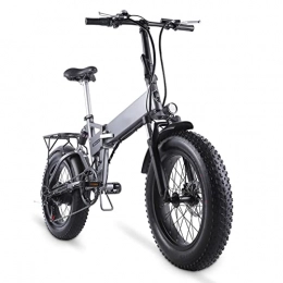 HMEI Elektrofahrräder Faltbare Elektrofahrräder für Erwachsene Elektrofahrrad 48V 500W 20 Zoll 4, 0 Fetter Reifen Elektrofahrrad Herren Damen E Bike Mountainbike E Bike