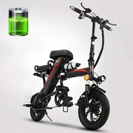GUOJIN Fahrräder Faltbares E-Bike 48V Elektrofahrräder, Mit 350W Motor / 11Ah Lithium Batterie Mountainbike, Höchstgeschwindigkeit 25Km / H / Maximale Belastung 150Kg, 12 Zoll Große