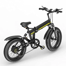Generic Fahrräder Faltbares E-Bike, 7-Gang E Mountainbike H20, 20Zoll Fettreifen mit hochfestem Gehäuse aus Aluminiumlegierung, 9.6Ah Akku bis zu 50km Laufleistung, 250W Motorleistung bis zu 25km / h Geschwindigkeit