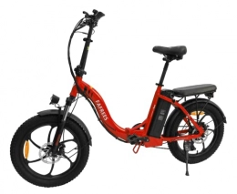 Fafrees Fahrräder Fatbike F20 E Bike 36V / 15Ah 3, 0 Zoll Fat Tire Batterie 20 Zoll Mountainbike für Herren und Damen 250W Shimano 7S bis zu 25km / h, E-Faltrad Elektrofahrrad bis zu 90-120km - Rot