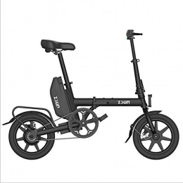 FENGFENGGUO Fahrräder FENGFENGGUO Elektrisches Moped, Mini-Lithium-Batterie, die elektrisches Fahrrad faltet Mini-Mini-Energie-elektrisches Fahrrad-Erwachsene mnnliche und weibliche Roller-LED-Lichter, Black