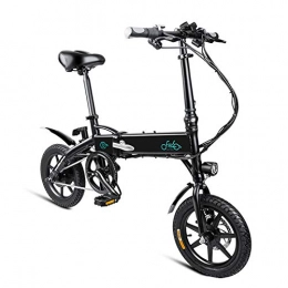 Fiido Fahrräder FIIDO D1 Faltbares Elektrofahrrad für Erwachsene mit Handyhalterung, 250 W Brushless-Zahnradmotor, 36 V / 11.6 Ah Lithium-Ionen-Akku, 3-Gang, Mode-Ebike-Moped für Männer, Frauen - Schwarz