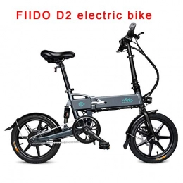 Fiido Fahrräder FIIDO Elektrofahrrad für Erwachsene, Klappbares Ebike mit Stoßdämpfer, 7.8Ah Lithium Batterie Elektrofahrrader für Outdoor Reisen und Pendeln (grau & schwarz)