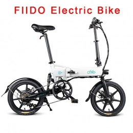 Fiido Fahrräder FIIDO Klappbares Elektrofahrrad mit Stoßdämpfer, Erwachsene Ebike mit 7.8Ah Lithium Batterie & 250W Motor Für draußen Reise Pendler und Mountainbiker (Weiß & schwarz)