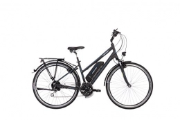 Fischer Fahrräder Fischer Damen - E-Bike Trekking ETD 1801, anthrazit matt, 28 Zoll, RH 44 cm, Hinterradmotor 25 Nm, 36 V Akku