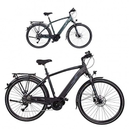 Fischer Elektrofahrräder Fischer Damen E-Bike Trekking VIATOR 4.0i (2020), schwarz matt, 28", RH 44 cm, Mittelmotor 50 Nm, 48 Volt Akku im Rahmen, 418 Wh, Rahmenhöhe