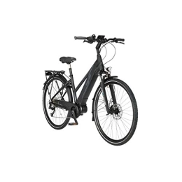 Fischer Elektrofahrräder FISCHER Damen - Trekking E-Bike VIATOR 4.0i, Elektrofahrrad, schwarz matt, 28 Zoll, RH 44 cm, Mittelmotor 50 Nm, 48 V / 418 Wh Akku im Rahmen