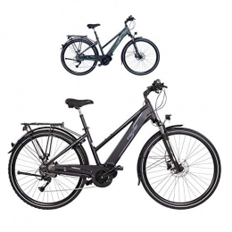 Fischer Fahrräder FISCHER Damen - Trekking E-Bike VIATOR 4.0i, Elektrofahrrad, schwarz matt, 28 Zoll, RH 44 cm, Mittelmotor 50 Nm, 48 V Akku im Rahmen