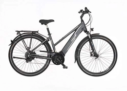 Fischer Fahrräder FISCHER Damen - Trekking E-Bike VIATOR 5.0i, Elektrofahrrad, grau matt, 28 Zoll, RH 49 cm, Brose Drive C Mittelmotor 50 Nm, 36 V Akku