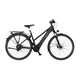 Fischer Elektrofahrräder FISCHER Damen - Trekking E-Bike VIATOR 6.0i, Elektrofahrrad, Graphit metallic matt, 28 Zoll, RH 44 cm, Mittelmotor 90 Nm, 36 V Akku im Rahmen