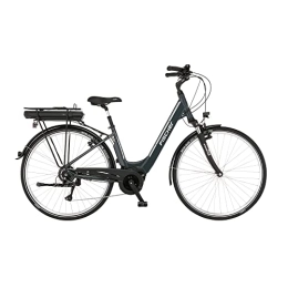 Fischer Fahrräder Fischer E-Bike City CITA 1.5, Elektrofahrrad für Damen und Herren, RH 44 cm, Mittelmotor 65 Nm, 36 V Akku