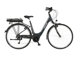 Fischer Fahrräder Fischer E-Bike City CITA 1.5 Elektrofahrrad für Damen und Herren, RH 44 cm, Mittelmotor 65 Nm, 36 V Akku, Granitgrau, 44cm-418Wh