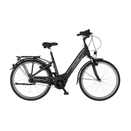 Fischer Elektrofahrräder Fischer E-Bike City, CITA 4.1i Elektrofahrrad für Damen und Herren, RH 41 cm, Mittelmotor 65 Nm, 36 V Akku im Rahmen, schwarz matt, 28 Zoll