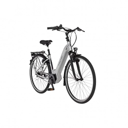 Fischer Fahrräder FISCHER E-Bike City CITA 5.8i, Elektrofahrrad, Silber matt, 28 Zoll, RH 44 cm, Brose Drive C Mittelmotor 50 Nm, 36 V Akku im Rahmen