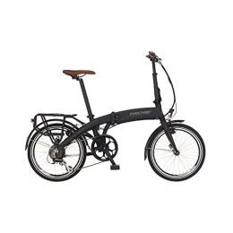 Fischer Fahrräder FISCHER E-Bike Klapprad FR 18 Elektrofahrrad für Damen und Herren, RH 30 cm, Hinterrradmotor 25 Nm, 36 V Akku im Rahmen, schwarz matt, 20 Zoll