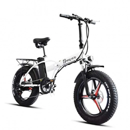 FLZ Fahrräder FLZ Electric Bicycle Elektrofahrrad 500w 20 Zoll Fetter Reifen, 48v 15AH Faltbatterie Fahrrad Mountainbike Roller Lithium Batterie / Weiß / 115×170cm