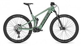 Focus Elektrofahrräder Focus Thron² 6.8 Bosch Trail & Touren Fullsuspension Elektro Mountain Bike 2020 (M / 44cm, Mineral Green)