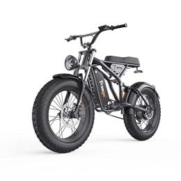 FREEGO Elektrofahrräder Freego F1 PRO E-Bike mit 20 * 4" fetten Reifen und abnehmbarem Akku mit Doppelscheibenbremsen