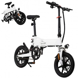 FXMJ Fahrräder FXMJ 14-Zoll-Rad Elektrofahrrad, Faltbares Aluminiumlegierung 36V 5.2 / 7.8AH Lithium-Batterie Berg-Radfahren Fahrrad, 3 Arbeitsmodi, Vorne Und Hinten Scheibenbremsen, 7.8AH
