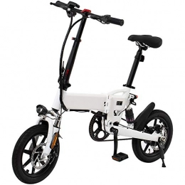 FXMJ Elektrofahrräder FXMJ Folding E-Bike Für Erwachsene, 14" Elektro-Fahrrad / Pendeln Ebike Mit 250W Motor, 36V 5.2 / 7.8Ah Batterie, Front-LED-Scheinwerfer, Vorne Und Hinten Scheibenbremsen, 7.8AH