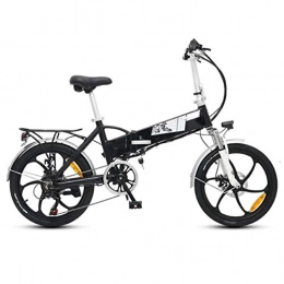 FZYE Elektrofahrräder FZYE 20 Zoll Elektrofahrräder, 48V10.4A Folding Bike LCD-Anzeige Adult Bicycle Rahmen aus Aluminiumlegierung Sport Outdoor Freizeit, Schwarz