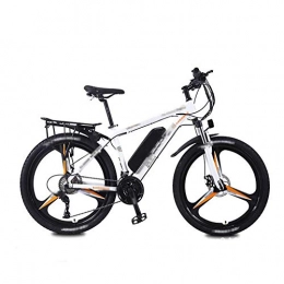FZYE Fahrräder FZYE 26 Zoll Elektrofahrräder Radsport Fahrräder, Stütztes Fahrrad Variabler Geschwindigkeit Doppelscheibenbremse 36V13AhLithium Batterie LED-Anzeige Erwachsene, Weiß