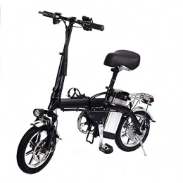 GAODI Elektrofahrräder für Erwachsene 14" Folding Electric Bike mit 48V 12AH Lithium-Batterie 350W High-Speed-Motor für Erwachsene -Schwarz