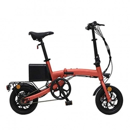 GEXING Elektrofahrräder GEXING Zusammenklappbares Elektroauto 3 Modi Geschwindigkeit bis zu 20 km / h, Aluminiumrahmen Erwachsenen Elektrofahrrad (Color : Red, Size : A-(7.8ah))