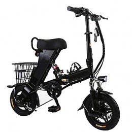 GEXING Fahrräder GEXING Zusammenklappbares Elektroauto Lade 250 KG, ladezeit 7-8 / Stunde, Erwachsene elektrische Fahrrad (schwarz) (Color : Black, Size : C-(Power Lasting 150km))
