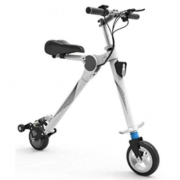 GEXING Fahrräder GEXING Zusammenklappbares Elektroauto Ultraleichter 13-kg-Tretroller for Erwachsene mit 250 W, LED-Beleuchtung und Display (Color : White)