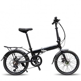 GHGJU Elektrofahrräder GHGJU Fahrrad aluminiumlegierung 20 Zoll faltrad Geschwindigkeit Fahrrad faltrad Mountainbike Geeignet for den tglichen Sport und Radfahren (Color : Black)