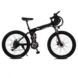 GJJSZ Fahrräder GJJSZ 26 Zoll Elektro-Fahrrad, Aluminiumlegierung, 36 V, 10 Ah, Lithium-Akku, Mountainbike, 21-Gang-Schaltung, mit Tasche
