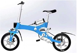 GJJSZ Fahrräder GJJSZ Zusammenklappbares Elektrofahrrad, Lithiumbatterie Elektrofahrrad Zweirädriger Motorradroller Tragbares zusammenklappbares Reisebatterie-Auto für Erwachsene