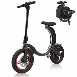 GLYIG Fahrräder GLYIG Elektrisches Fahrrad Tragbarer Klapproller mit 350 W LED-Scheinwerfern und maximaler Geschwindigkeit (30 km / h), Elektroroller fr Erwachsene Electric Bikes (schwarz)