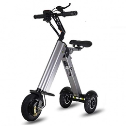 Gmadostoe Elektrofahrräder Gmadostoe Faltender elektrischer Roller, Mini erwachsenes Zweiradfahrrad, tragbarer Reise-Batterie-Energiebilanz-Auto-Trittroller (kann 150KG tragen), Wei