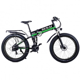 GUNAI Fahrräder GUNAI Elektrofahrrad 1000W 48V Faltbares Mountainbike mit Rücksitz Hydraulische Scheibenbremse 26 Zoll