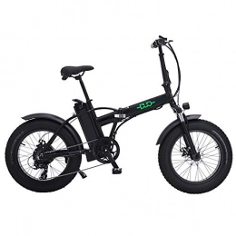 HUAEAST Fahrräder GUNAI Faltbare Elektrofahrrad 500 Watt 20 Zoll Fett Reifen Rennrad mit Hydraulischen Scheibenbremsen 7 Geschwindigkeit und 48V 15AH Lithium Batterie (Schwarz)