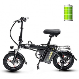 GUOJIN Fahrräder GUOJIN 14-Zoll Zusammenklappbares Elektrofahrrad mit 400W Motor, 48V 13Ah Batterie, Höchstgeschwindigkeit 30Km / H / Maximale Belastung 150Kg, City E-Bike Für Erwachsene