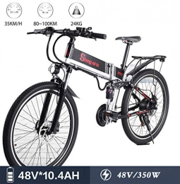 GUOJIN Elektrofahrräder GUOJIN E-Bike 14 Zoll, Leicht und Praktisch, Comfort Lenker, 48V 10Ah Lithium Batterie, Geeignet für Städtischen Sport, Pendeln, Schwarz