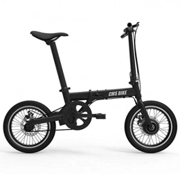 GUOJIN Elektrofahrräder GUOJIN E-Bike 16 Zoll, Leicht und Praktisch, Comfort Lenker, 36V 8Ah Lithium Batterie, Geeignet für Städtischen Sport, Pendeln, Schwarz