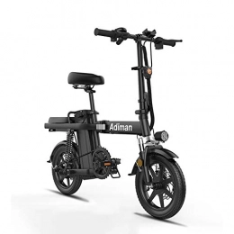GUOJIN Fahrräder GUOJIN Ebike Bike Zusammenklappbares Elektrisches Mountainbike 350W Motor, 48V 15Ah-Lithium-Ionen-Batterie, Höchstgeschwindigkeit 25Km / H / Maximale Belastung 250Kg, Schwarz