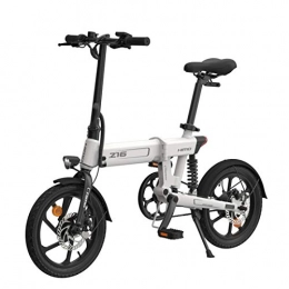 GUOJIN Elektrofahrräder GUOJIN Electric Bicycle, Zusammenklappbares Elektrofahrrad für Erwachsene 25 Km / H, 250W Motor / 10Ah Lithium-Ionen-Batterie, City E-Bike, Kontinuierliche 80 Km Tragfähigkeit 100 Kg, Weiß