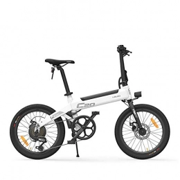 GUOJIN Fahrräder GUOJIN Elektro Fahrrad - 20 Zoll, 6-Gang E-Bike, 36V / 250W Motor, Zusammenklappbares Elektrofahrrad, mit Abnehmbarer 10-Ah-Lithium-Ionen-Batterie, City E-Bike Für Erwachsene, Weiß