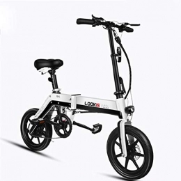 GUOJIN Fahrräder GUOJIN Elektrofahrrad Zusammenklappbares Elektrofahrrad Für Erwachsene 25 Km / H, Mit Abnehmbarer 36V 8.0-Ah-Lithium-Ionen-Batterie, City E-Bike, Kontinuierliche 50 Km, Weiß