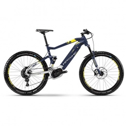 HAIBIKE Elektrofahrräder Haibike E-Bike SDURO FullSeven 7.0 500Wh 11-G NX 18 HB BCXP Blue / Silver / Citron Small