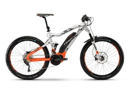 HAIBIKE Elektrofahrräder Haibike E-Bike SDURO FullSeven 8.0 500Wh 20-G XT 18 HB YXC Silver / orange / Olive matt X-Large