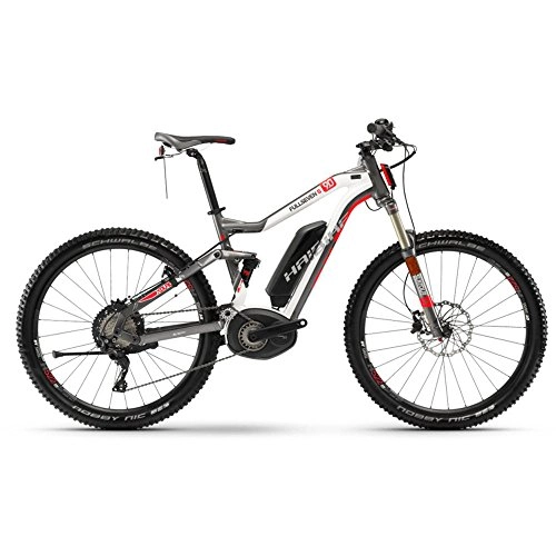 HAIBIKE Elektrofahrräder Haibike E-Bike XDURO FullSeven S 9.0 500Wh 11-G XT 18 HB BPI Titanium / White / red Large